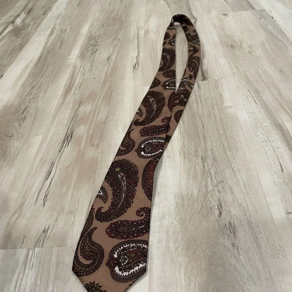 Vintage VTG Christian Dior Monsieur 100% All‎ Silk Tie Necktie